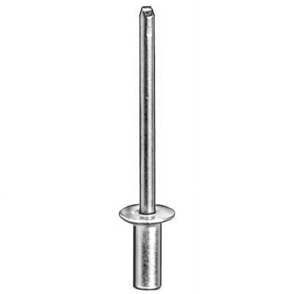 Auveco # 17419 Closed End Rivet 3/16" Diameter 1/16-1/8" Grip Aluminum. Qty 50.