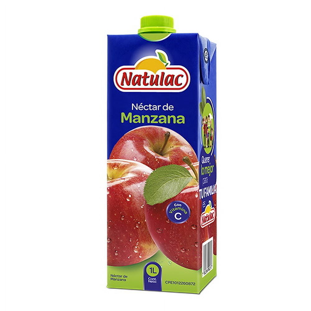 (4 pack) Natulac Apple Nectar UHT, 33.8 fl oz