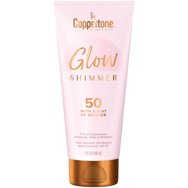 Loción de protección solar Coppertone Glow con brillo SPF 50 150 ml