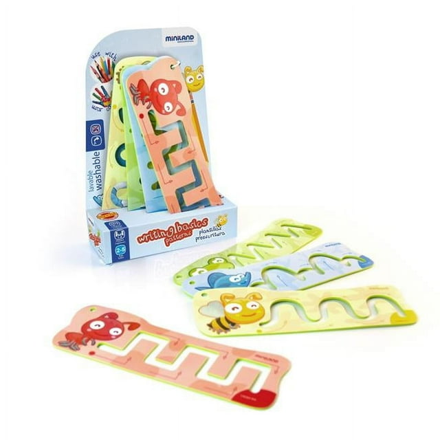 Miniland Educational - Pre-Writing Basic Patterns Stencils