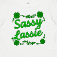 thumbnail image 4 of Inktastic Sassy Lassy with Green 4 Leaf Clovers Boys or Girls Baby T-Shirt, 4 of 5
