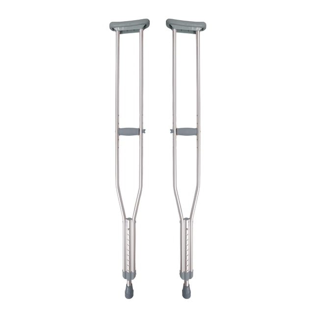 Muletas Grandes de Aluminio Magnimed OA6925L Soportan hasta 100kg Axilares acojinados regatones antiderrapantes