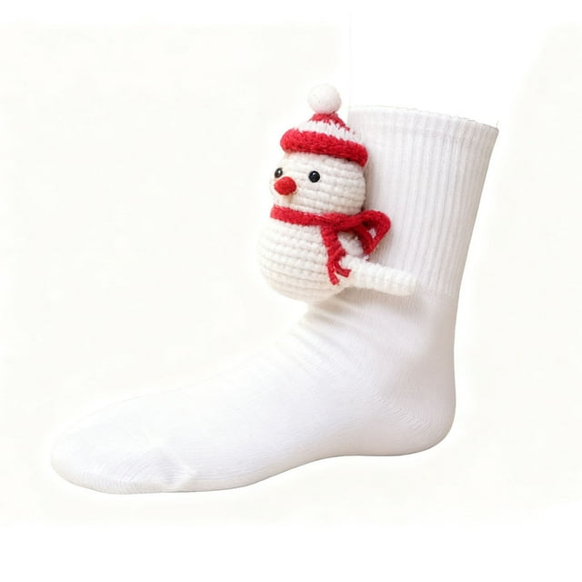 Yhmxh Home Decor Knit Cute Socks Floor Sock For Christmas Socks Hand Crocheted Winter Warm Multiple Styles Sock For Christmas Gifts For U Welcome Home Decorations Spring Decor