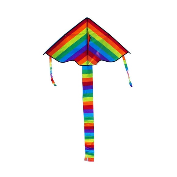 braveheart Rainbow Kite Kids Long Tail Colorful Flying Toy Cartoon Kite Kids Gift for Beach Park Outdoor Sport