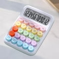 thumbnail image 6 of Handheld Mechanical Button Calculator Desk Calculator for Office Home School White, 6 of 8