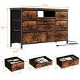 thumbnail image 5 of EastVita 8 Dresser TV Stand with Power Outlet & LED for 55'' TV, Long Dresser for Bedroom with 8 Deep Drawers, Wide Console Table, 5 of 8
