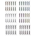 thumbnail image 2 of 36 pares de pegatinas para delineador de ojos para colorear brillo, pegatina autoadhesiva reutilizable para tira de líneas de ojos, 2 of 8