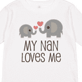 thumbnail image 4 of Inktastic My Nan Loves Me Grandchild Boys or Girls Long Sleeve Toddler T-Shirt, 4 of 5