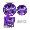 thumbnail image 2 of 20 Guests Graduation Party Plates Napkins Supplies Set Congrats Grad Class of 2025 Disposable Dinnerware Tbeleware Grad Party Decoration Favors, 2 of 5