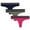 Pink/H. Grey/Navy, variant on Women's Active Cotton Thongs Panty 3 Pack