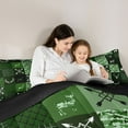 thumbnail image 5 of jejeloiu Rustic Camo Queen Comforter Set,Jungle Deer Skull Bedding Sets,Green Black Bedding Comforter Set For Boys Kids,Microfiber Bedroom Decor Reversible,3-Piece, 5 of 8