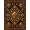 Black, Pattern 18, variant on ODIKA 4'x6' Machine Washable Non-Slip Area Rug, Aztec Burnt Orange High Traffic Rug, Brown, 1143988