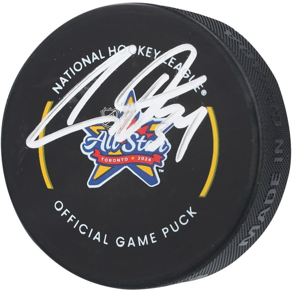 Auston Matthews Toronto Maple Leafs Autographed 2024 NHL All-Star Game Official Game Puck - Fanatics Authentic Certified