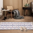 thumbnail image 1 of 2' x 5' Area Rug, Moroccan Cotton Rug with Tassels for Living Room Bedroom, 1 of 8