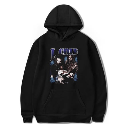 J Cole Rapper Hoodie Casual Sweatshirt Long Sleeve Pullover HipHop Style
