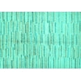thumbnail image 1 of Ahgly Company Machine Washable Indoor Rectangle Abstract Turquoise Blue Contemporary Area Rugs, 8' x 10', 1 of 4