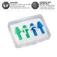 thumbnail image 3 of TYR Ergo Flex Blue/Green Ear Plugs - 4 Pack (2 Pairs), 3 of 9