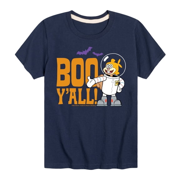 SpongeBob SquarePants - Sandy Boo Y'all - Toddler And Youth Short Sleeve Graphic T-Shirt