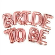 Big Bride to BE Balloons Rose Gold 16" Letters Banner - Bachelorette Party Decorations Kit - Hen Party Supplies and Favors - Bridal Shower and Hen Party Decorations Set