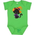 thumbnail image 3 of Inktastic Halloween Cat, Cute Cat, Black Cat, Witch Hat Boys or Girls Baby Bodysuit, 3 of 5