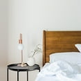 thumbnail image 6 of HOMRITAR Side Table Round Metal, Outdoor Side Table Small Sofa End Table Indoor Accent Table Round Metal Coffee Table Waterproof Removable Tray Table for Living Room Bedroom Balcony Office Black, 6 of 7