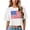 0520liWhite, variant on Plus Size Cropped T-Shirts for Women Short Sleeve Loose Fit USA Flag Printed Tops Summer Trendy Crew Neck Graphic Tees Shirts 0520liPink M