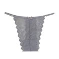thumbnail image 1 of Gibobby Calzones para mujer sexy Bragas de tanga de encaje sexy para mujer con alargamiento de pierna con abertura alta y lencería de de algodón cómoda(Gris,G), 1 of 3