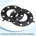 thumbnail image 3 of Uxcell 4" DN100 Pipe 8 Bolt Hole Full Face Rubber Flange Gasket Black 2 Count, 3 of 5