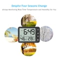 thumbnail image 2 of Mistaha Digital Indoor Thermometer & Hygrometer with Clock LCD Display 鈩? 鈩?Selectable Countdown Timer Accurate Temperature Humidity Monitor for Home Office, 2 of 8