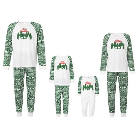 

Ma&Baby Christmas Family Matching Pajamas Christmas Tree PJs Set Xmas Gift Nightwear