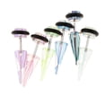 thumbnail image 4 of 6 Piezas Acrílico Sunnimix Trampolín Ensanchador Oído Tapones Cónicos Acero Inoxidable O-Ring, 4 of 6