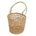 thumbnail image 6 of Monyance Straw Woven Basket Rattan Flower Basket with Handle - Storage & Decor(8.86X4.33X4.33Inches), 6 of 10
