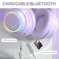 thumbnail image 5 of Headphones – Gaming Headset With Intelligent Noise Reduction Long Battery Life Suitable For Tablets Computers Mobile Phones Four Gradient Colors, 5 of 7