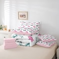 thumbnail image 6 of Homewish Cartoon Bow Tie 7-Piece Twin Bedding Set - Blue Pink Cow Print, 6 of 8