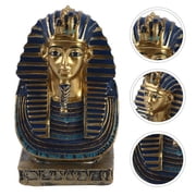 Yvsxxv Egyptian Pharaoh Statue Egyptian King Tutankhamun Figurine Resin Figurines Statue Bust Egypt Statue Resin Home Decor