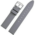 thumbnail image 3 of Bracelet de Montre en Caoutchouc Silicone, 18mm, Gris, 3 of 6