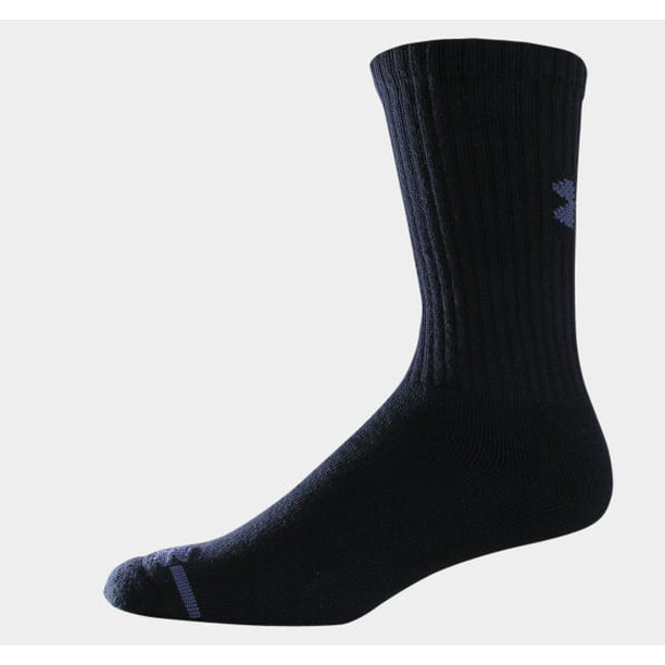 Under Armour Under Armour UA3879 Men's Black Charged Cotton Crew Sock
