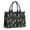 Black Halloween Dancing, variant on Large Capacity Tote Bag,Black Halloween Bats Handbag Fashion Luxury Tote Bag,15.7"x13"x 5.1" Inches,Laptop Compatible