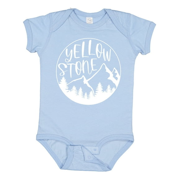 Inktastic Yellowstone National Park- Mountains Boys or Girls Baby Bodysuit