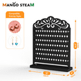 thumbnail image 5 of Mango Steam Metal Wall-Mounted Jewelry & Earring Organizer for Women (Peacock, Black), 5 of 6