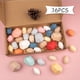 thumbnail image 2 of Juego de bloques de construcción de madera YONGSHENG 36 piezas bloques compensadores de piedra de madera hechos a mano, 2 of 5