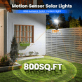 thumbnail image 2 of SPORTS JOY Solar Clip-on Lights with Motion Sensor,3-Mode,360 Degree Rotation,92 LEDs,600LM Dual Charging,Waterproof Solar Fence Lights for Patio,Camp,Wall,Camping (2Pcs), 2 of 10