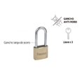 thumbnail image 2 of Candado Fumetax 32mm Latón Dorado Gancho Largo, 2 of 4