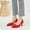 Red, variant on Pink Women'S Pointed Toe High Heel Pumps Knitted Solid Color Shallow Mouth Fashionable Casual Shoes For All Seasons Size 42 Eu Weight 1.06 Lb