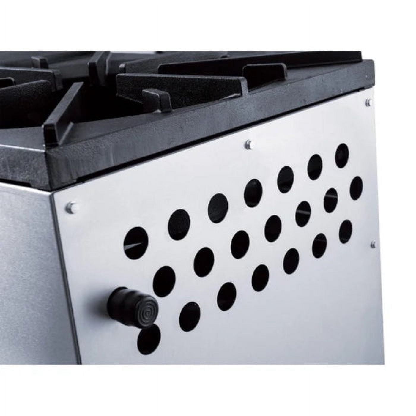 Dukers DCSPA1 Stock Pot Range - 80,000 BTU, Dual Cast Iron Burners, Stainless Steel Construction