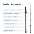 thumbnail image 2 of Handheld Microphone Boom Arm 5-Section Extendable Mic Arm Carbon Fiber Boom Pole for Microphones 1/4 Inch Screw & Thread with Foam Grip Twist Locks Max. Length 155cm/61in, 2 of 9