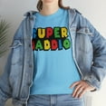 thumbnail image 5 of Super Daddio Unisex Heavy Cotton Tee, Video Game Shirt, Shirt for Dad, 5 of 5