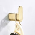 thumbnail image 1 of Stainless Steel Brushed Gold Finish Robe Hook, Wall Mounted Gold Towel Robe Hook, Elegant Design Towel Hook, 1 of 2