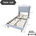 thumbnail image 4 of Alazyhome Platform Bed Frame, Twin, 4 of 7