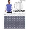 thumbnail image 3 of Colsmile Mens Varsity Jacket Lightweight Outerwear Jacket Causal Waffle Letterman Bomber Jackets Baseball Coat, 3 of 7